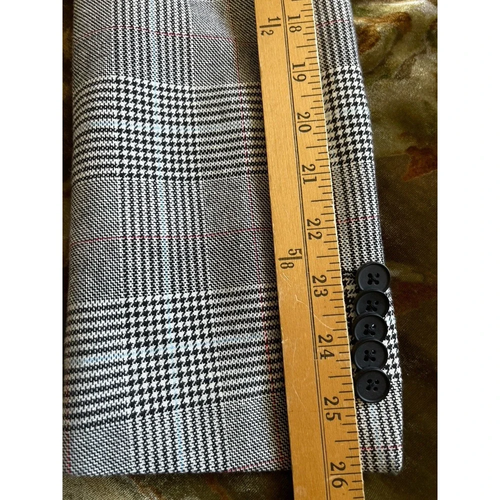 Heart and Dagger Mens Cotton Blend Sport Coat Blazer 38R Gray Double Vented
